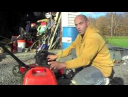 How to winter store your gas powered equipment / lawn mower