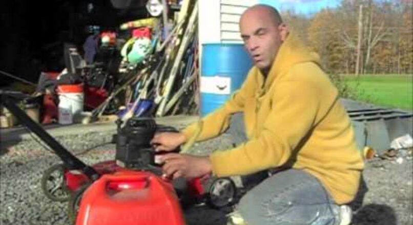 How to winter store your gas powered equipment / lawn mower
