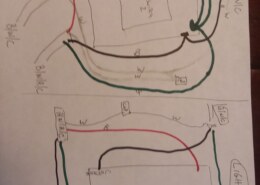 How to wire two seperate flood light with two different switches