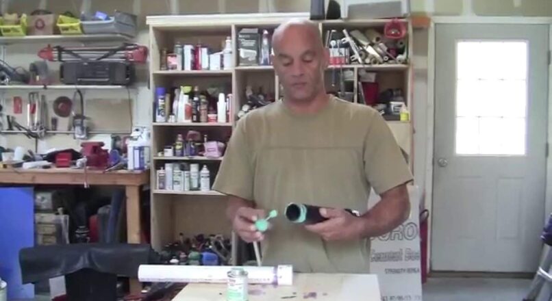 Gluing ABS and PVC Pipes