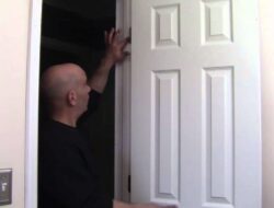 How to adjust a door when it’s hitting the sides.