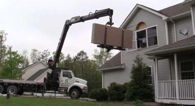 How to get sheetrock delivery to the second floor