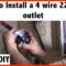 How to install a 220 Volt 4 wire outlet