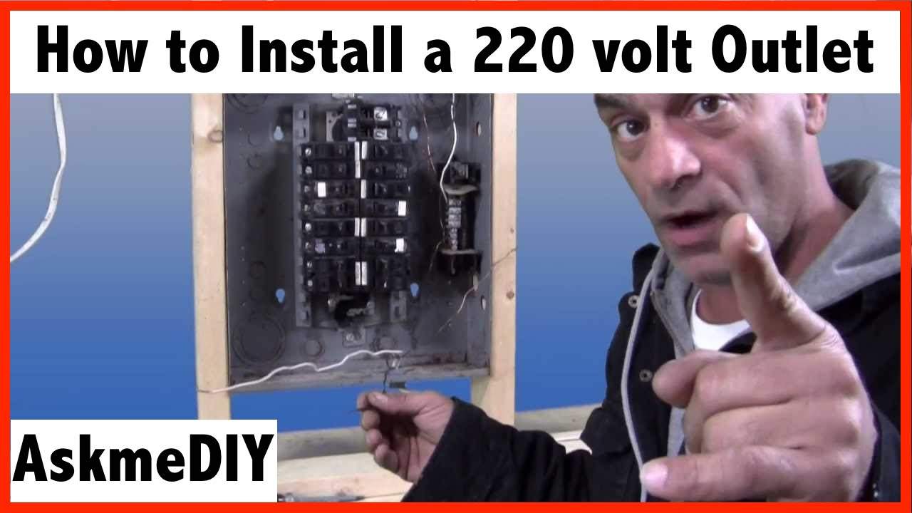 How to install a 220 volt outlet - AskmeDIY 240 vac plug wiring 