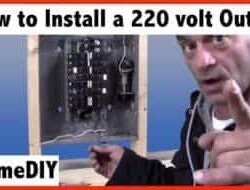 How to install a 220 volt outlet