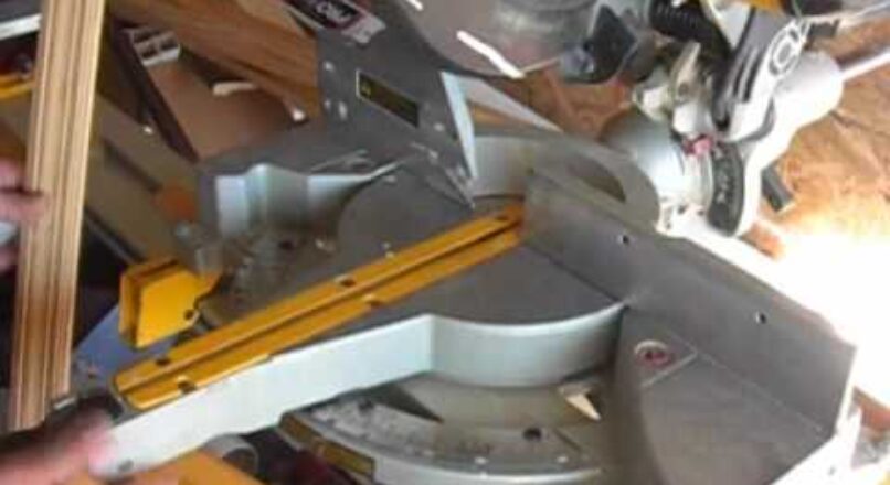 How to use a chop saw.