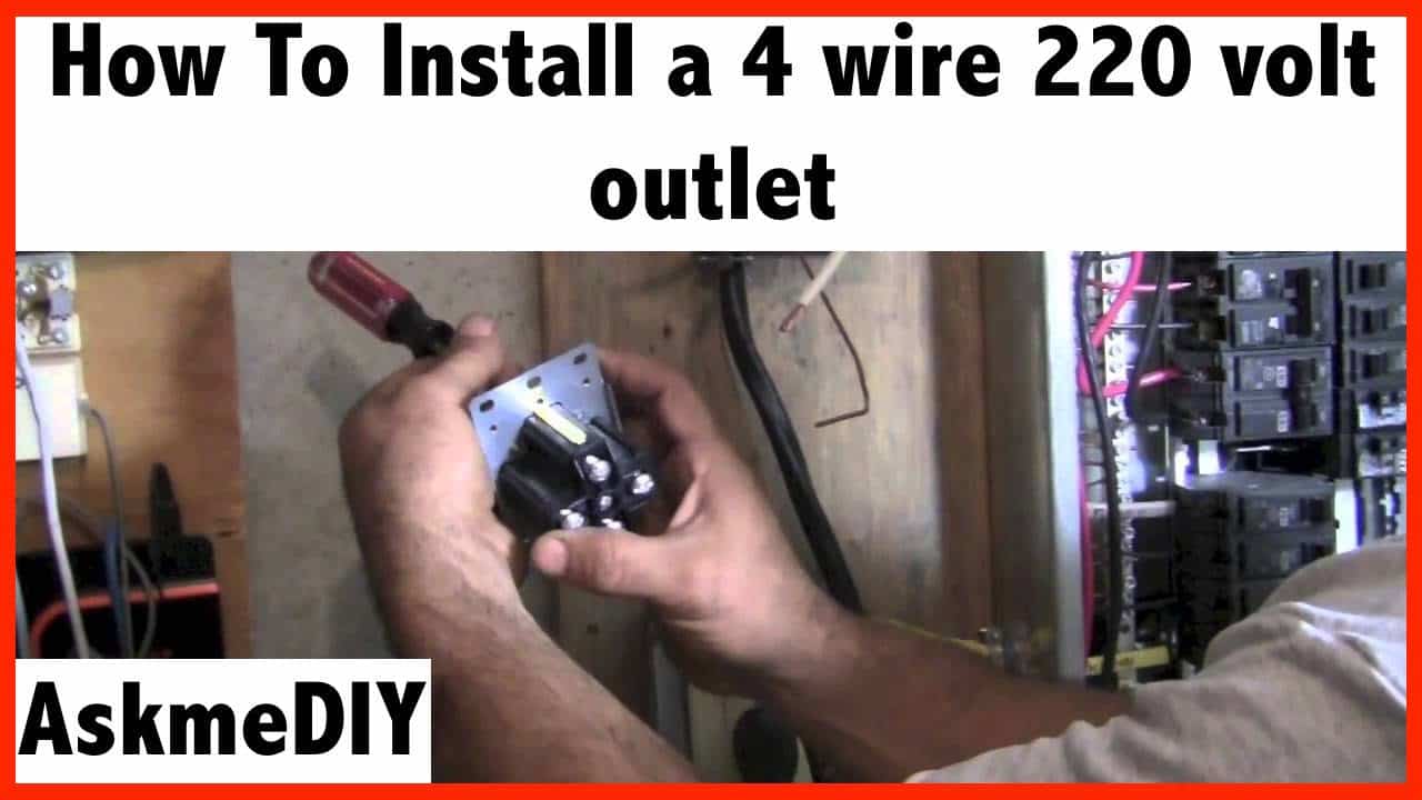 How To Install A 220 Volt Outlet Or Dryer Outlet